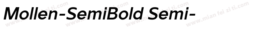 Mollen-SemiBold Semi字体转换